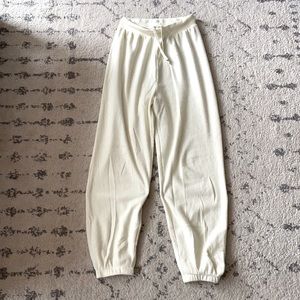 Skims Ivory Waffle Joggers XS